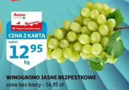 Auchan Winogrono jasne bezpestkowe oferta