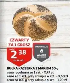 Auchan Kajzerka z makiem oferta