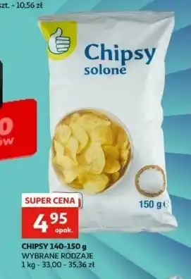 Auchan Chipsy solone Podniesiony Kciuk oferta