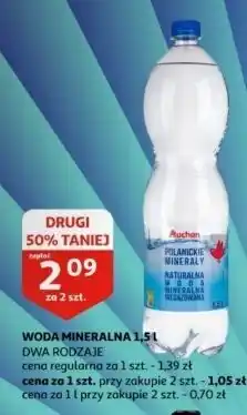 Auchan Woda mineralna naturalna Auchan Różnorodne (Logo Czerwone) oferta