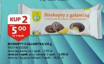 Auchan Biszkopty z galaretka pomarańczową Podniesiony Kciuk oferta