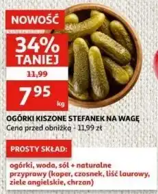 Auchan Ogórki kiszone Stefanek oferta