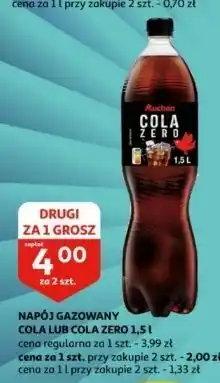 Auchan Napój cola Auchan Różnorodne (Logo Czerwone) oferta