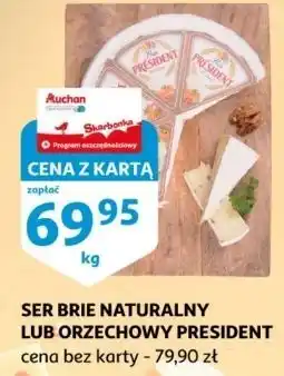 Auchan Ser brie z orzechami President oferta