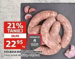 Auchan Kiełbasa biała czosnkowa Auchan oferta