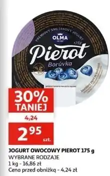 Auchan Jogurt borówka Olma Pierot oferta