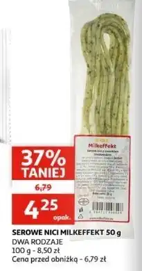 Auchan Nici serowe z czosnkiem niedźwiedzim Milkeffekt oferta