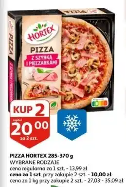 Auchan Pizza z szynką i pieczarkami Hortex oferta