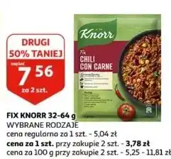 Auchan Chilli con carne Knorr Fix oferta