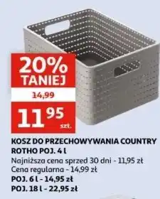 Auchan Koszyk country 18 l Rotho oferta