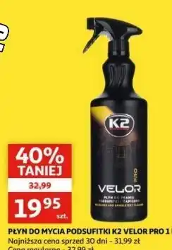 Auchan Płyn do mycia pofsufitki velor pro K2 oferta