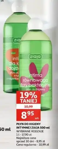 Auchan Płyn do higieny intymnej macierzanka Ziaja Intima oferta