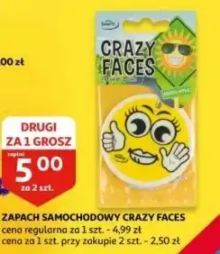 Auchan Zapach samochodowy crazy faces lemon Tasotti oferta