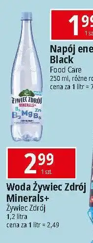 E.Leclerc Woda lekko gazowana Żywiec Zdrój Minerals+ oferta