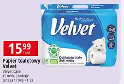 E.Leclerc Papier toaletowy delikatnie biały Velvet oferta