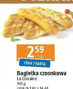 E.Leclerc Bagietka z masłem czosnkowym La Lorraine oferta