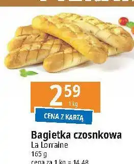 E.Leclerc Bagietka z masłem czosnkowym La Lorraine oferta