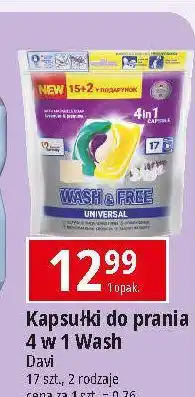 E.Leclerc Kapsułki do prania uniwersalne Wash & Free oferta