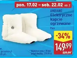 ALDI Kapcie ogrzewane Ambiano oferta