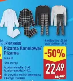 ALDI Piżama męska flanelowa Up2Fashion oferta