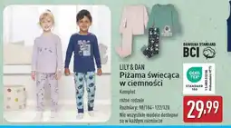 ALDI Piżama świecąca w ciemności 98/104-122/128 Lily & Dan oferta