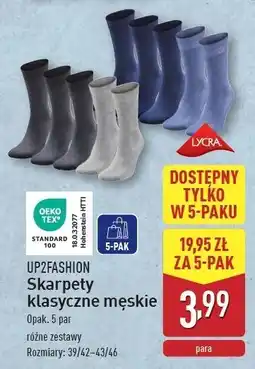 ALDI Skarpety męskie Up2Fashion oferta