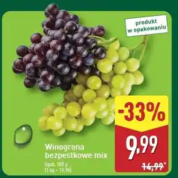 ALDI Winogrona bezpestkowe mix oferta