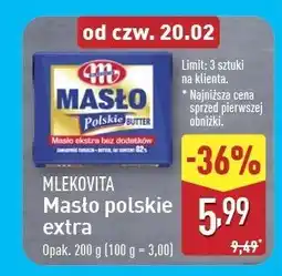 ALDI Masło ekstra Mlekovita Polskie oferta