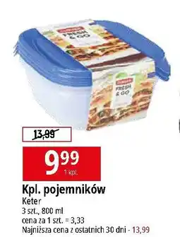 E.Leclerc Pojemnik na żywność 3x800 ml Keter oferta