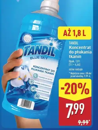 ALDI Koncentrat do płukania tkanin blue sky Tandil oferta