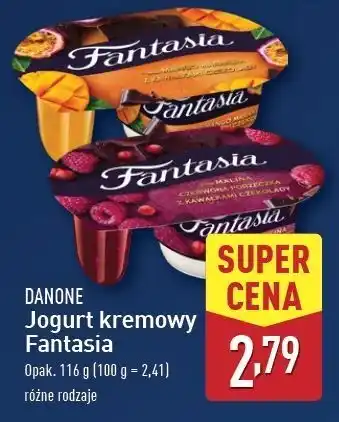 ALDI Jogurt malina-czerwona porzeczka Danone Fantasia oferta