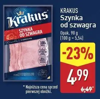 ALDI Szynka od szwagra Krakus Animex oferta