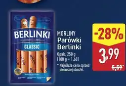 ALDI Parówki classic Morliny Berlinki oferta