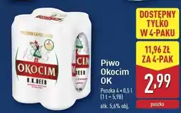 ALDI Piwo Okocim O.k. Beer oferta