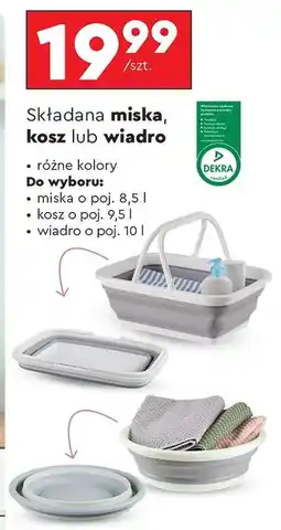 Biedronka Wiadro składane 10 l Smukee oferta