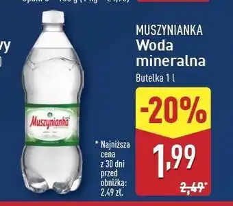 ALDI Woda niegazowana Muszynianka oferta