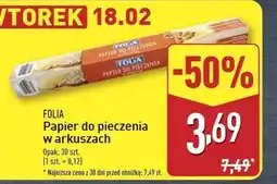 ALDI Papier do pieczenia Folia oferta