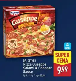 ALDI Pizza salami & cheddar sauce Dr. Oetker Guseppe oferta