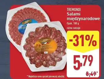 ALDI Salami francuskie bagiet0kowe Tremondi oferta