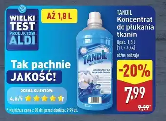 ALDI Koncentrat do płukania tkanin blue sky Tandil oferta