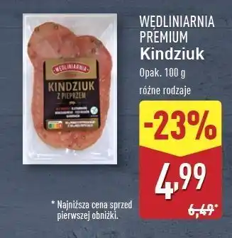 ALDI Kindziuk plastry Wędliniarnia Premium oferta