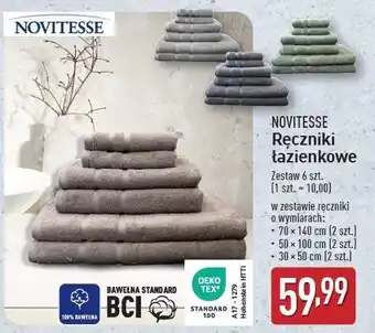 ALDI Ręczniki łazienkowe Novitesse oferta