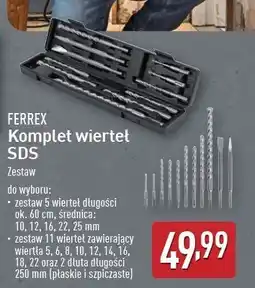 ALDI Zestaw wierteł sds Ferrex oferta