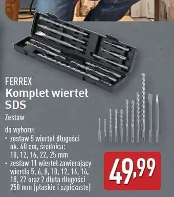 ALDI Zestaw wierteł sds Ferrex oferta