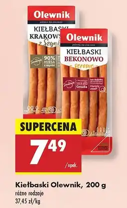 Biedronka Kiełbaski bekonowo-serowe Olewnik oferta
