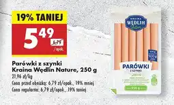 Biedronka Parówki z szynki Kraina Wędlin Nature oferta