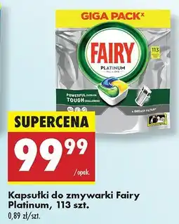 Biedronka Kapsułki do zmywarki lemon Fairy Platinum oferta