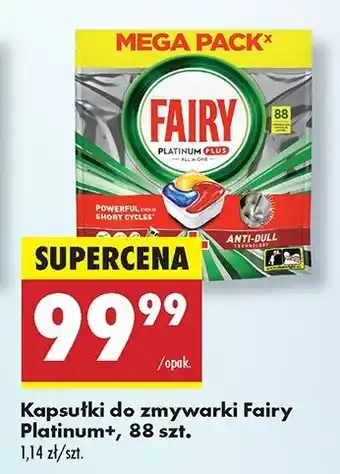 Biedronka Kapsułki do zmywarki lemon Fairy Platinum Plus oferta