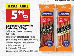 Biedronka Kabanosy serowe Tarczyński Exclusive oferta