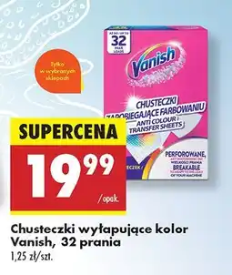 Biedronka Chusteczki wyłapujące kolor Vanish Gold oferta